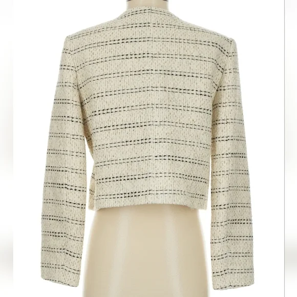 Zara Textured Tweed Blazer Size S - Picture 16 of 16